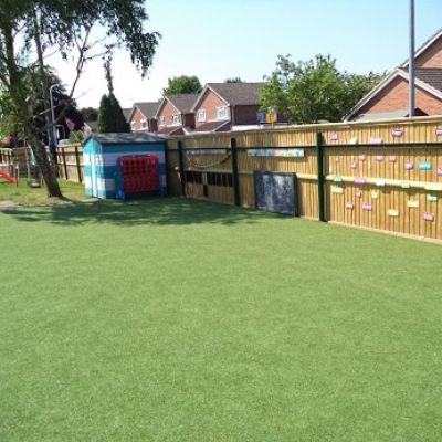 Our early years all weather surface.
