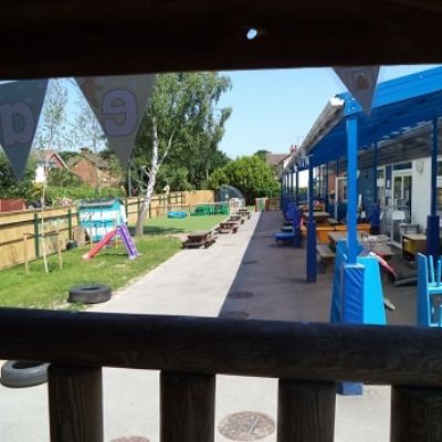 EYFS view from the gazebo.