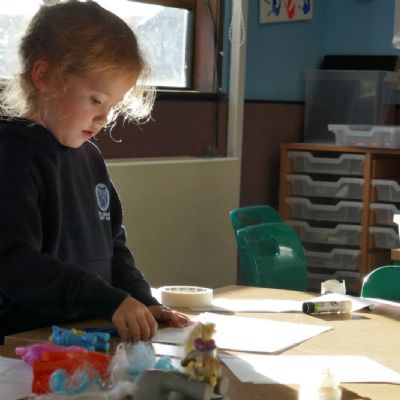 One pupil sticking
