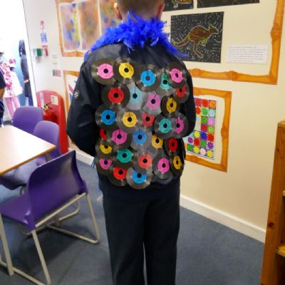 KS2 Pupil dressed up as a book character for WBD